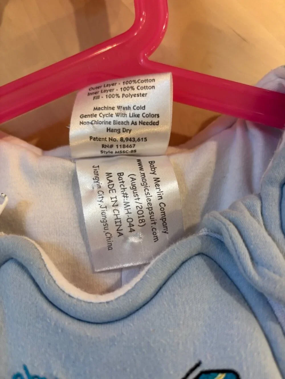 Baby Merlin’S Magic Sleepsuit 12 other back